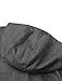 Allegra K Men Zip Up Hoodies Kangaroo Pocket Casual Hooded Vest Gray L