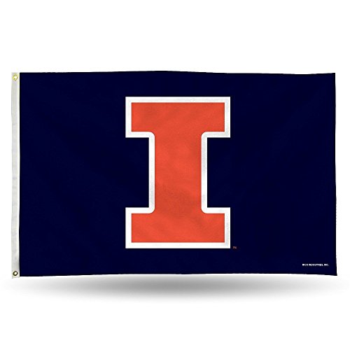NCAA Illinois Fighting Illini Banner Flag 3-Foot by 5-Foot