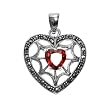 Silver Marcasite Pendants, Size: 27mm