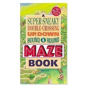 Klutz A Super Sneaky Double Crossing Up, Down, Round &amp; Round Maze Book