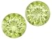 Jewelry : MIN 1.75CTW 6MM ROUND CANARY APATITE MATCHED PAIR