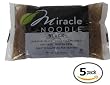 Miracle Noodle Black Angel Hair Shirataki Noodle Pasta, 7-Ounce Packages (Pack of 5)