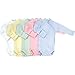 Under The Nile Long Sleeve Babybody w/Side Snap (3-6 Months, Off White)