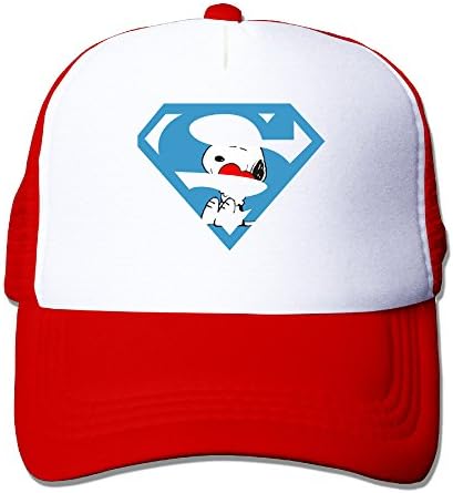 DIYOWNLIFE Super Hero Snoopy Mesh Cap Baseball Cap Red
