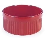  : Chantal Ceramic 2-1/2 Quart Souffle Dish, Glossy Red