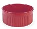 Chantal Ceramic 2-1/2 Quart Souffle Dish, Glossy Red