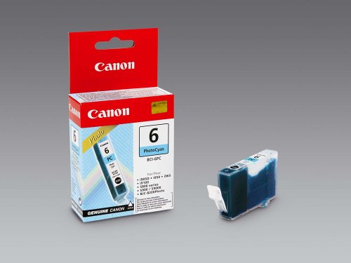 Canon BCI-6PC Ink Tank Cartridge Page Life 280pp Photo Cyan Ref 4709A002