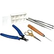 Bead Crimping Pliers Scissors Reamers Tweezers 6 Tools