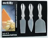 Prodyne Set of 3 Stainless Steel Cheese Knives (K-3-S)