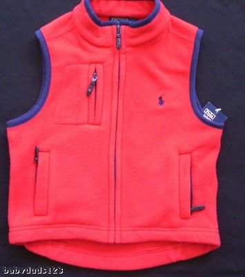 Buy Boys Polo Ralph Lauren Red Fleece Vest