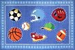 Go Team OLIVE KIDS 39 x 58 Area Rug