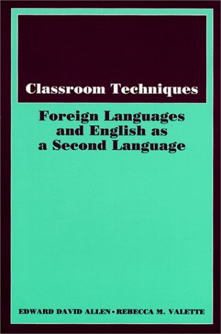 Textbook - Classroom Techniques: Foreign Languages and English As a Second Language