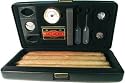 Csonka Fully Accesorized Cigar Traveler, Classic Black