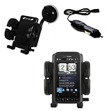 HTC Imagio Flexible Auto Windshield Holder with Car Charger - Uses Gomadic TipExchange