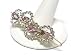 Light Purple Clear Crystal Glass Beads Hair Accessory Barette Clip Fashion