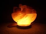 Large Himalayan Salt Crystal Prosperity Bowl Lamp