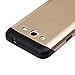 Galaxy Core 2 Case, AnoKe Armor Dual Layer Bumper Case TPU PC 2 in 1 Hybrid Protective Case for Samsung Galaxy Core 2 G355 G355M G355H(Armor Gold)