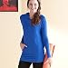 Hooded Yoga Top: Flattering Banded Bottom