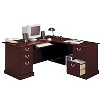 Hot Sale BUSH FURNITURE Saratoga Executive L- Desk