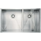 Buy Schon SC3320 Double Bowl Zero Radius Kitchen Sink, Stainless Steel by Schon&node=228013