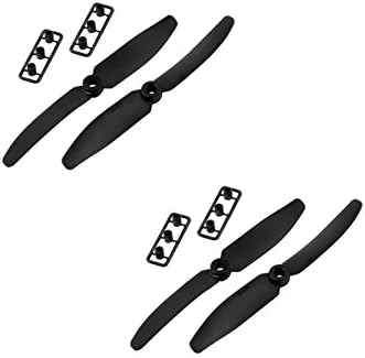 2 Pairs 5040 ABS Propeller Props CW CCW for Quadcopter QAV250 (Black)