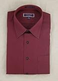 Roberto Villini Non Iron Burgundy Big and Tall Dress Shirt