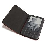 picture of Kindle Keyboard Leather Cover, Burgundy Red