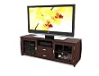 Sonax WB-1609 Washington 59-Inch Wood Veneer TV/Component Bench