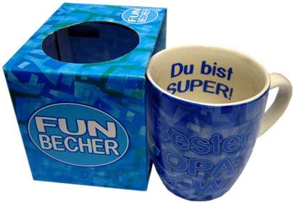 Tasse Fun Becher Bester Opa der Welt