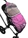 7A.M. Enfant Le Sac Igloo Footmuff, Converts into a Single Panel Stroller and Car Seat Cover - Pink, Large