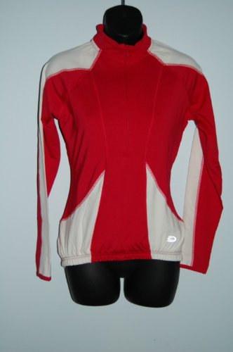 Ladies Crane Bike Red-white Long Sleeved Cycling Shirt Jersey