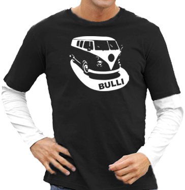 Touchlines Unisex/Herren Layered Langarm T-Shirt VW Bulli, black/white, XXL, SB223 Preisvergleich