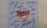 2010 Minnesota Twins Team Signed Base *Baseball bag: autographed by Joe Mauer, Denard Span, Orlando Hudson, Justin Morneau, Jason Kubel, Michael Cuddyer, Carl Pavano, Francisco Liriano AND MORE