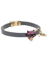 Betsey Johnson "Angel Devil" Devil Skull Bracelet, 7.5"