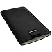 iGadgitz Black Leather Pouch Case for Samsung Galaxy S5 SV MINI SM-G800H