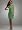 David's Bridal Bridesmaid Dresses One Shoulder Satin Dress with Pleated Bodice Style F44358, Clover, 6