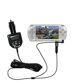 2 in 1 FM Transmitter and Car Charger for the Sony PSP-2001 Playstation Portable - Gomadic Brand w ... by Gomadic PSP-2001 Playstation Portable
