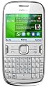 Nokia Asha 302 Mobile Phone on O2 / QWERTY/ Pay as you go / Pre-Pay / PAYG - White (Including £10 Airtime)