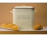 Falcon Enamel 34cm Oblong Bread Bin Cream