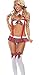DGAGA Sexy Lingerie School Girl Stripe Mini Dress Uniform Costume