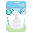 Momo Baby Wide Neck Fast Flow Silicone Nipples - 2-Pack