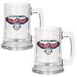 NBA Two Piece 15-Ounce Glass Tankard Set - Primary Logo