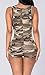 Makkrom Womens Sexy V-neck Sleeveless Camouflage Romper Shorts Bodysuit