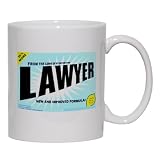 FROM THE LOINS OF MY MOTHER COMES LAWYER Mug for Coffee / Hot Beverage 15 oz. YELLOW