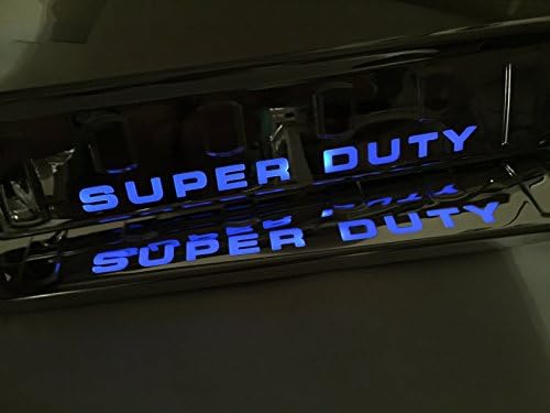 Upgrade Blue LED Light Illuminated Door Sill Scuff Plate Cover for 2008-2015 FORD F-250 F-350 super duty F250 F350 F450 CREWCAB