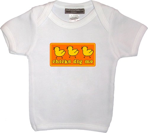 Childrens Toyshop  Toys : Chicks Dig Me Short Sleeve T Shirt - Size 1 year