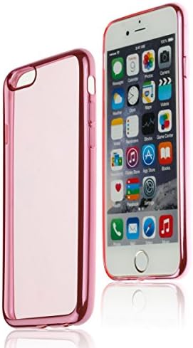 iPhone 6s Clear Case, VAZON Ultra-Thin Apple iPhone 6/6S Case 4.7 Inch Shock-Absorption Bumper Plating Clear Case Cover For iphone 6/6s-Pink