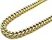 Men's 36 Inch Solid 10k Yellow Gold Franco