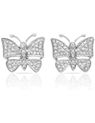 White Gold 0.5 CTW Color I-J I2 Diamond Ladies Earrings. Length 12 mm. Total Item weight 2.7 g.