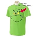 Grinch Face Tshirt w/ glow-in-the-dark eyes